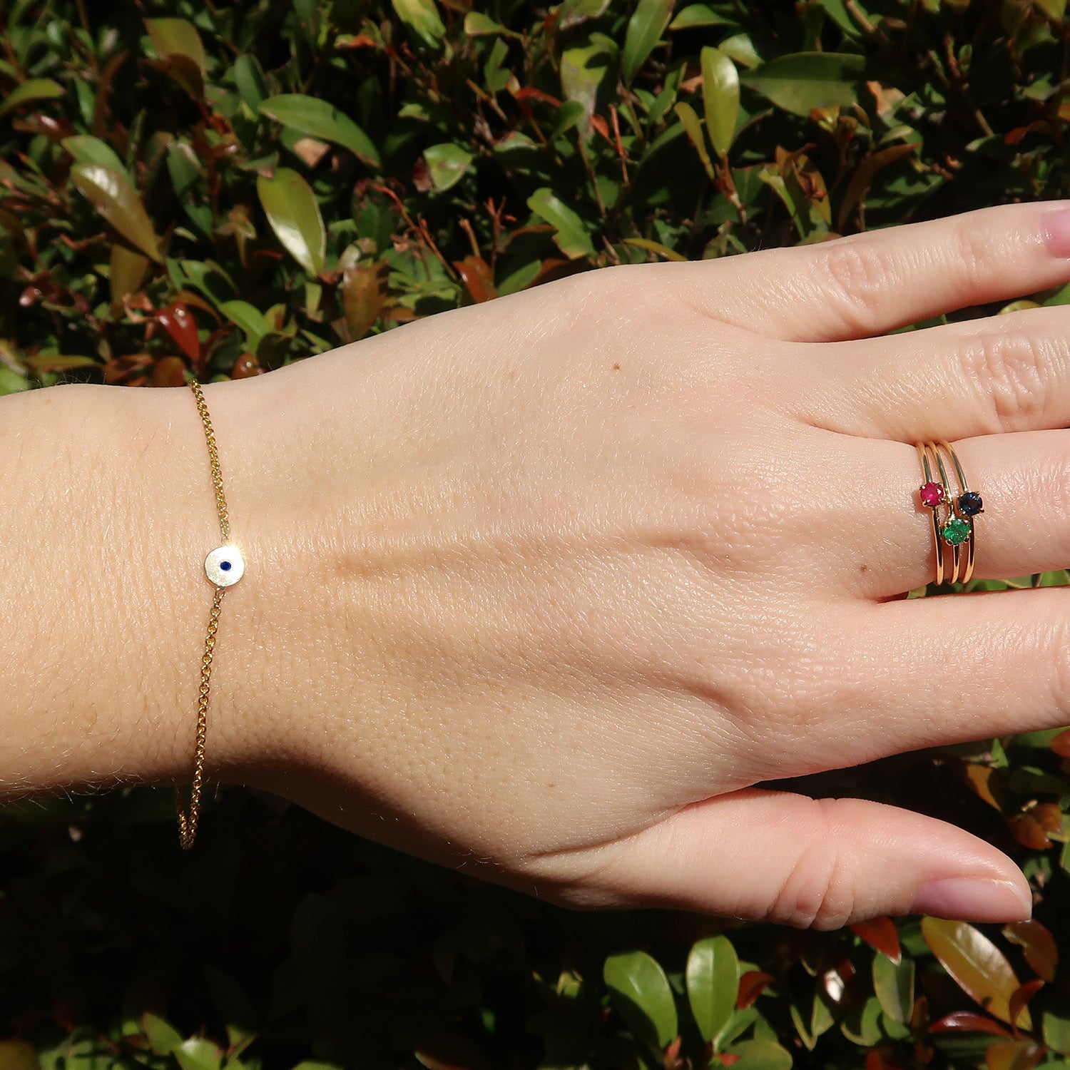 Round Ruby Prong Set Ring