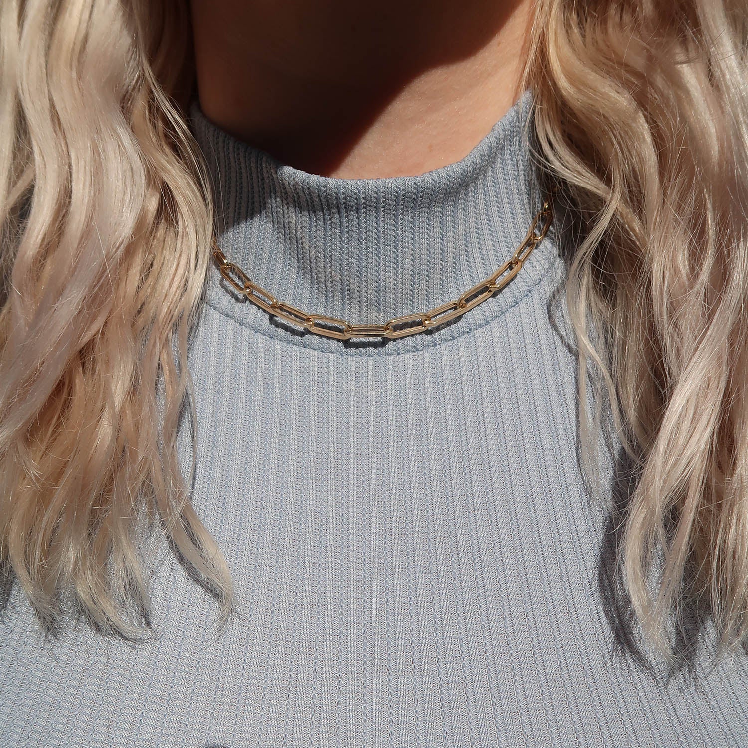 Large Paperclip Link Necklace
