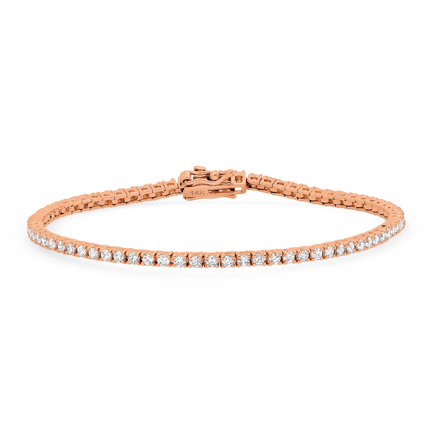 Large Diamond Tennis Bracelet