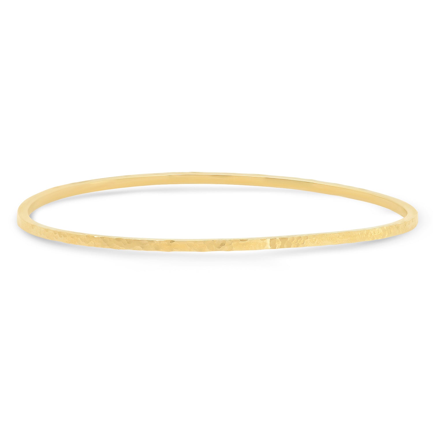 Hammered Gold Bangle