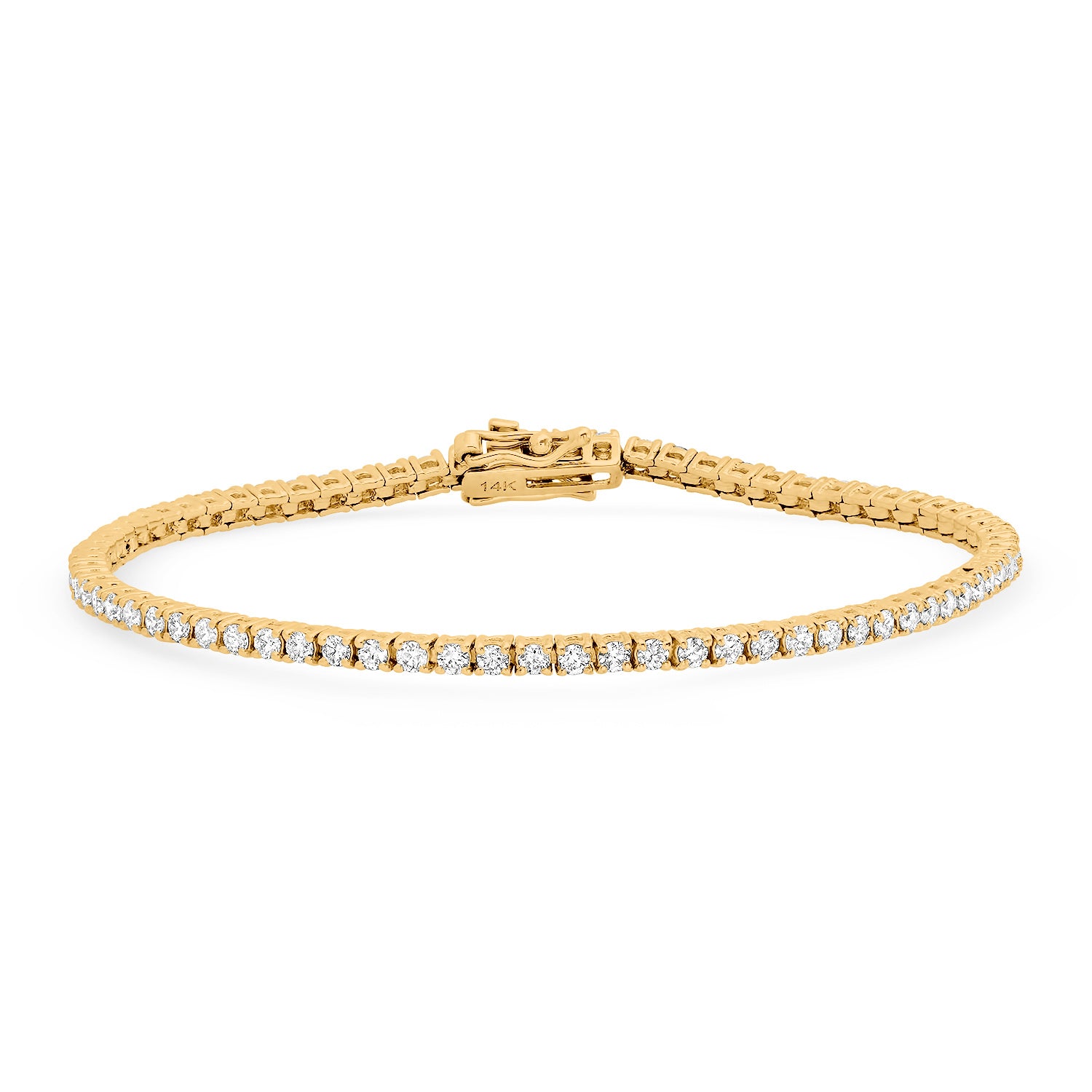 Large Diamond Tennis Bracelet
