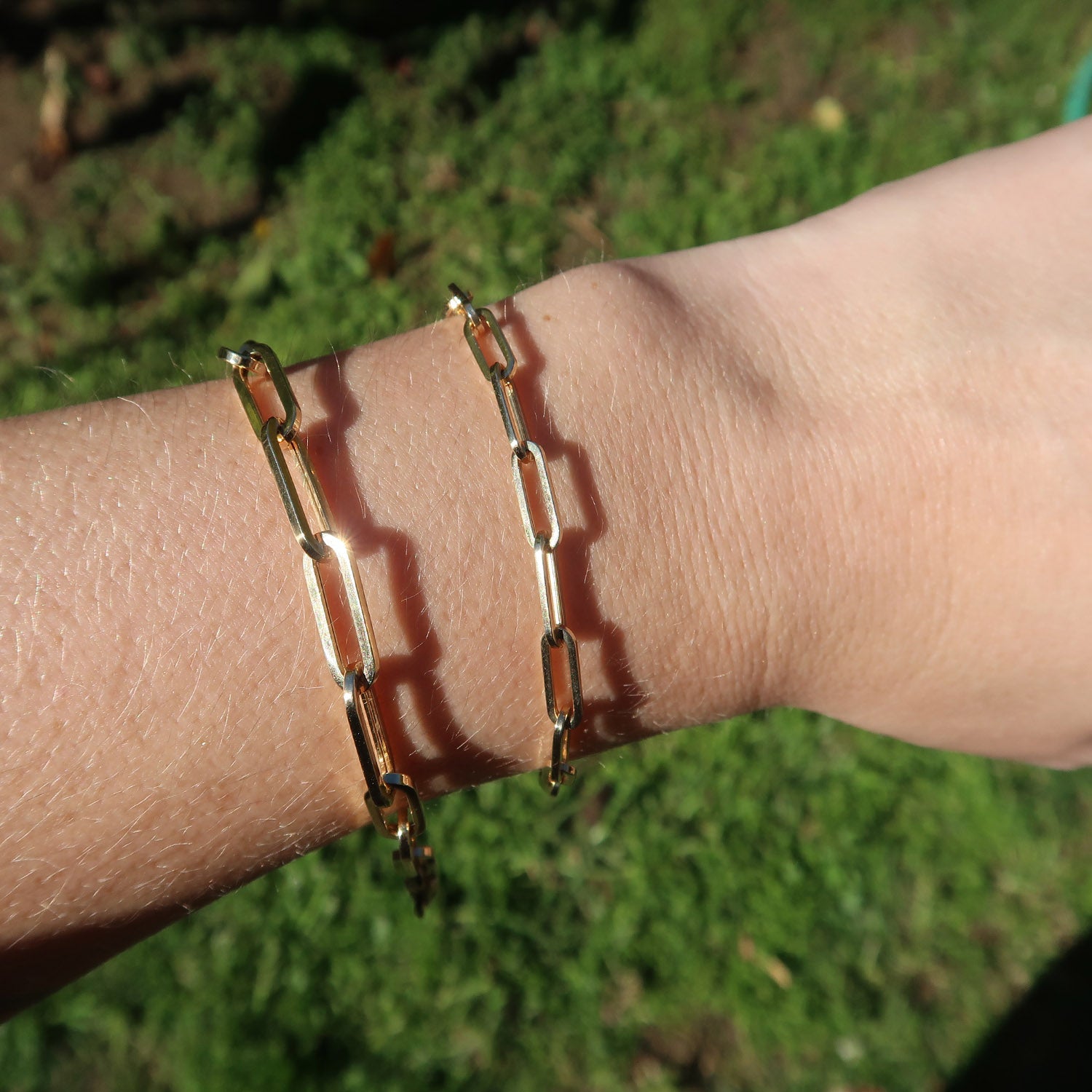 Small Paperclip Link Bracelet