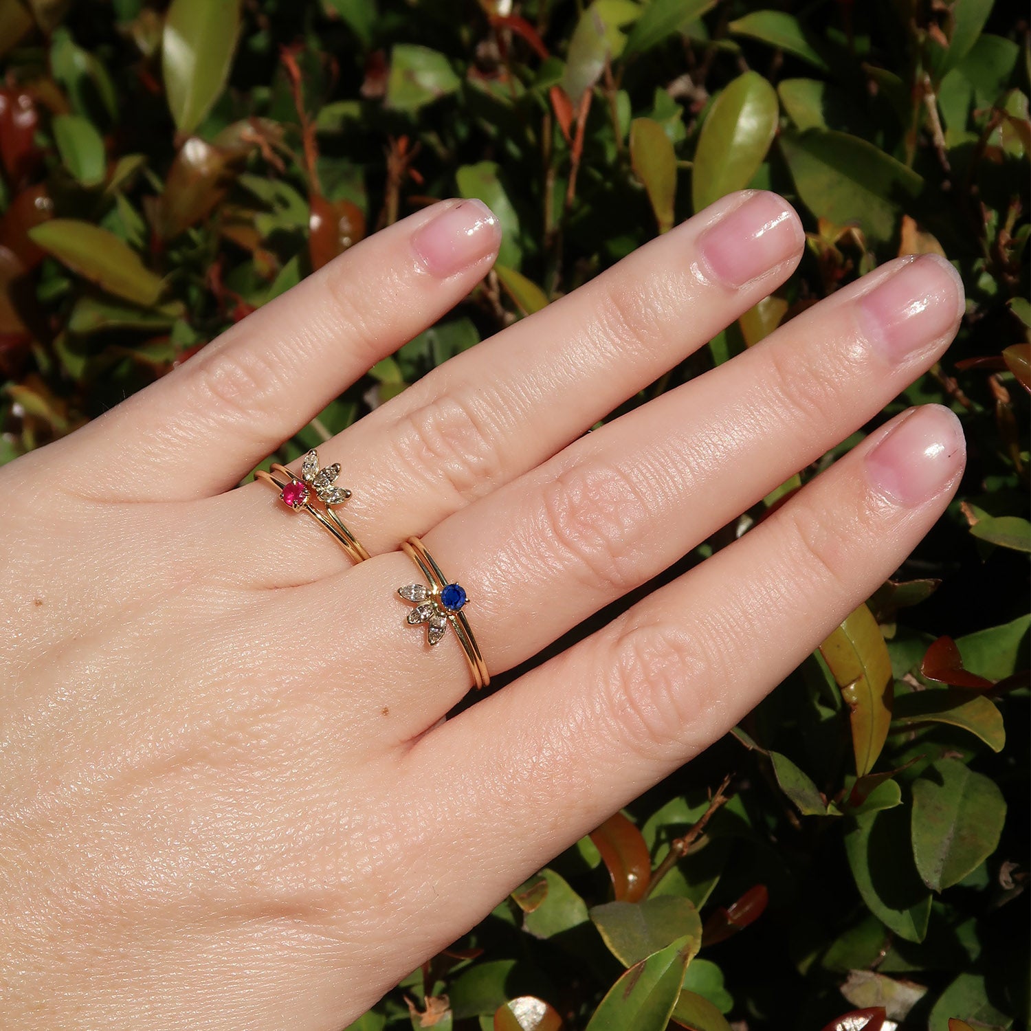 Round Ruby Prong Set Ring