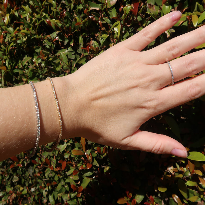 Zoë Chicco 14k Gold Extra Small Curb Chain Bracelet with Diamond – ZOË  CHICCO
