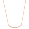 Diamond Curved Bar Necklace