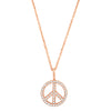 Diamond Peace Sign Pendant