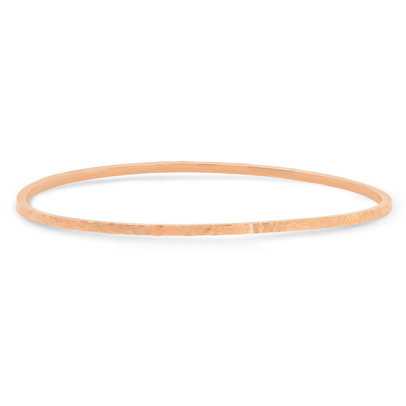 Hammered Gold Bangle