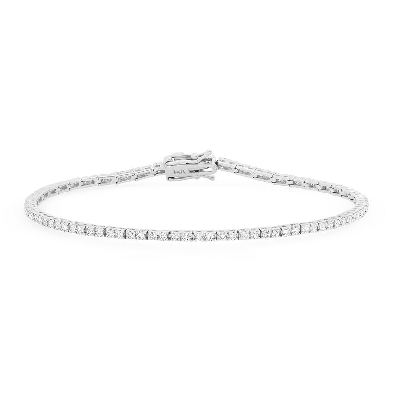 Mini Diamond Tennis Bracelet 14K | Adina Eden Jewels