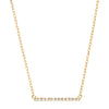 Diamond Curved Bar Necklace