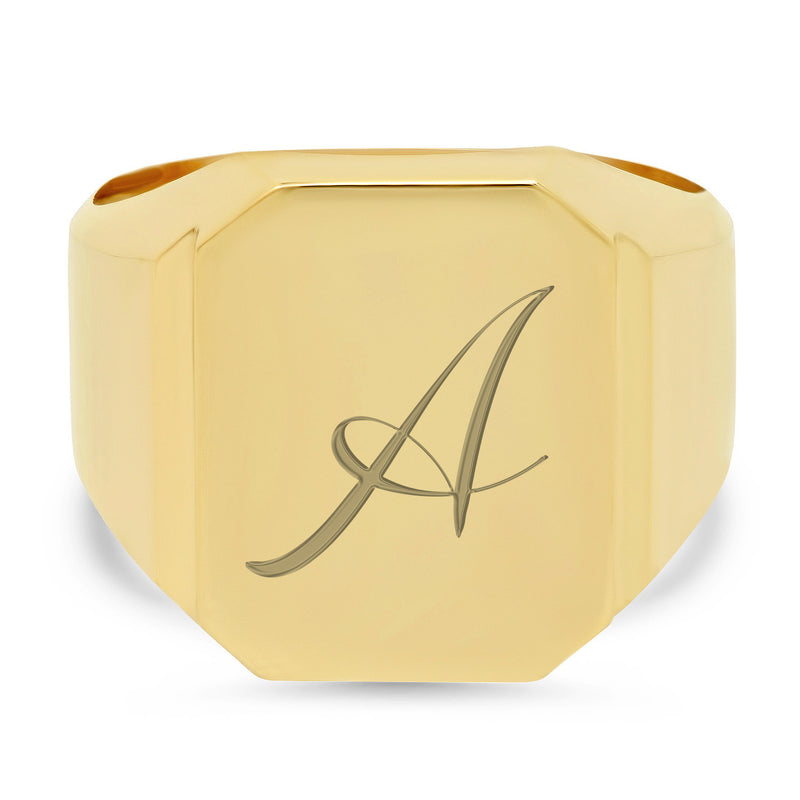 Dog Tag Signet Ring