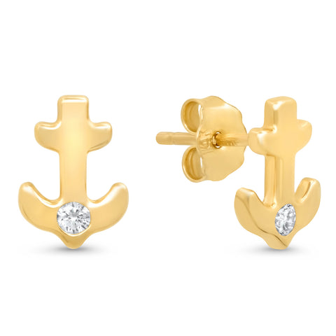 Diamond Open Diamond Shape Studs