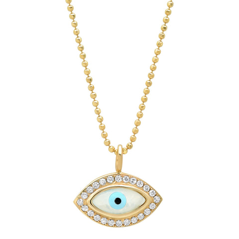 Sun Pendant with Diamond Eyes