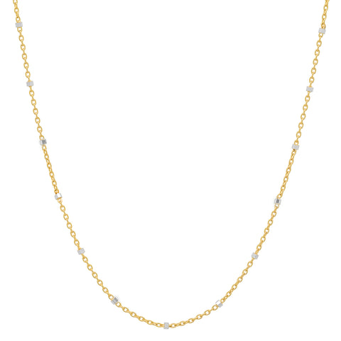 Diamond Curved Bar Necklace