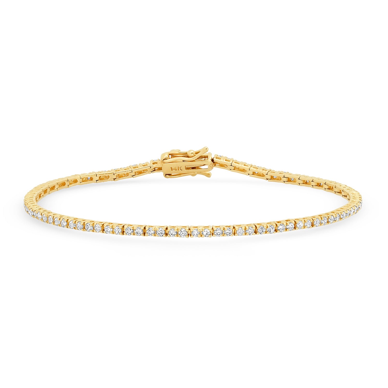 14K Tri Color Gold Small Diamond Cuban Bracelet – David's House of Diamonds